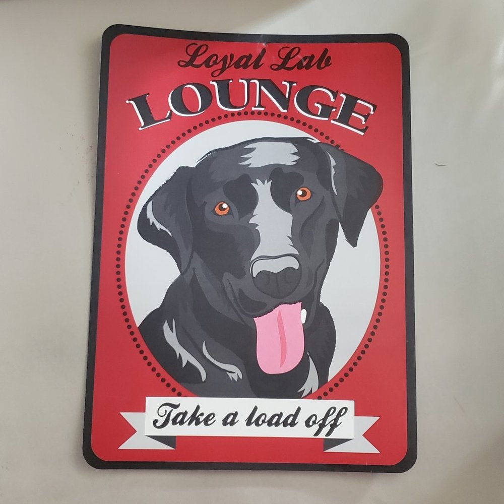 Black Labrador Retrieve Wall Sign